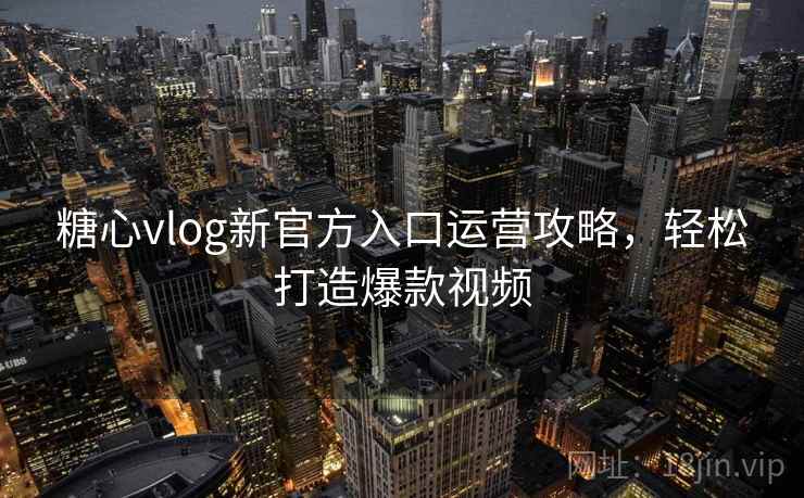 糖心vlog新官方入口运营攻略，轻松打造爆款视频  第2张
